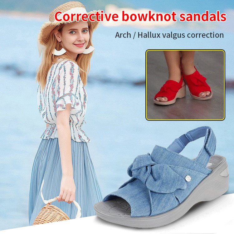 Up to 70 off!-2023 New Women's Bowknot Orthotic Sandal