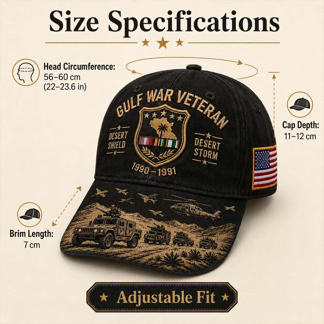 Desert Storm Veteran Commemorative Cap