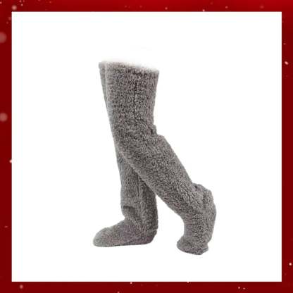 🏆Flash Sale⚡🏆#1 Best Seller ⏰ 💕Comfort Plush Fleece Knee Socks For Christmas❄️🎅