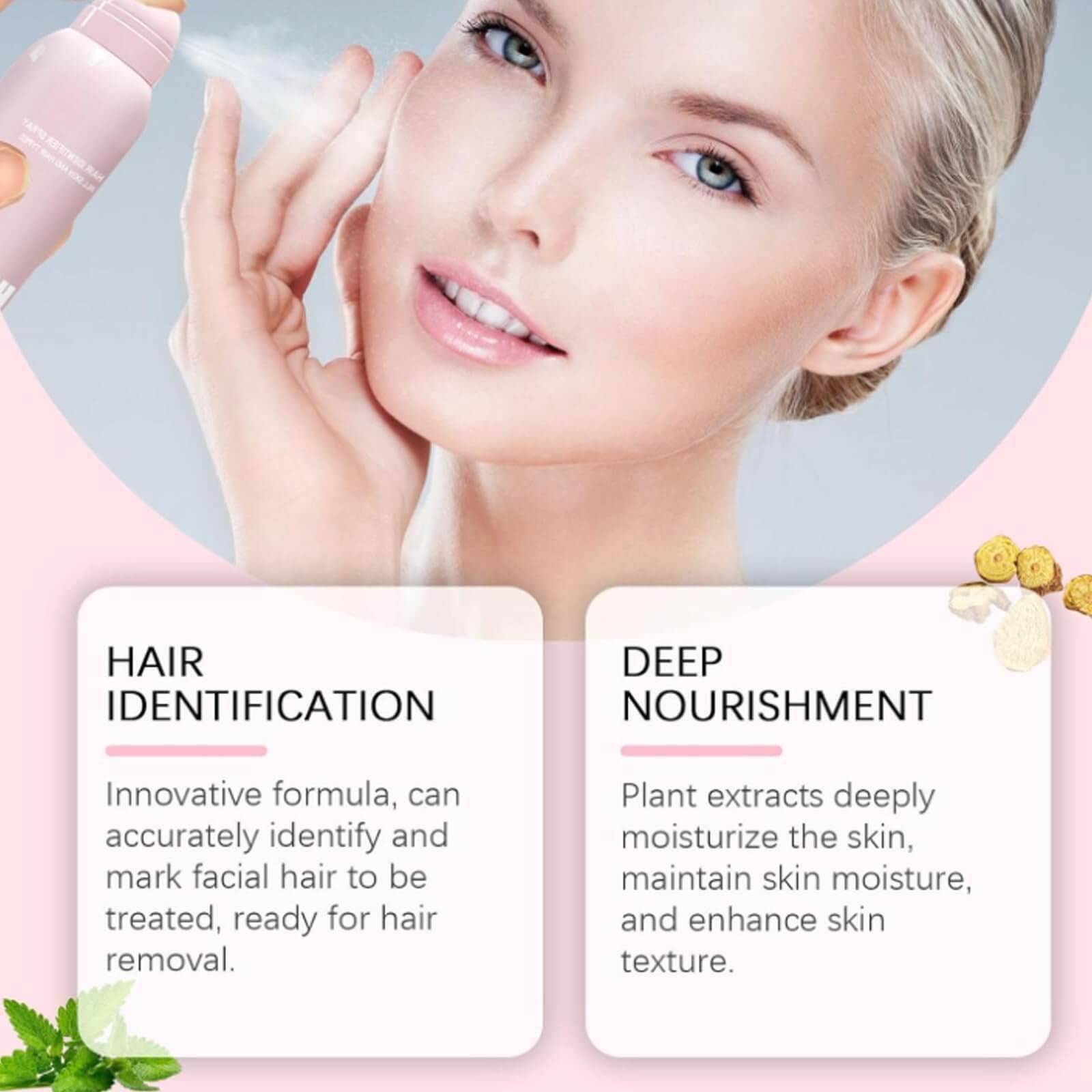 👍Last Day Promotion 50% OFF💥Hair Identifier Spray for Face Dermaplaning