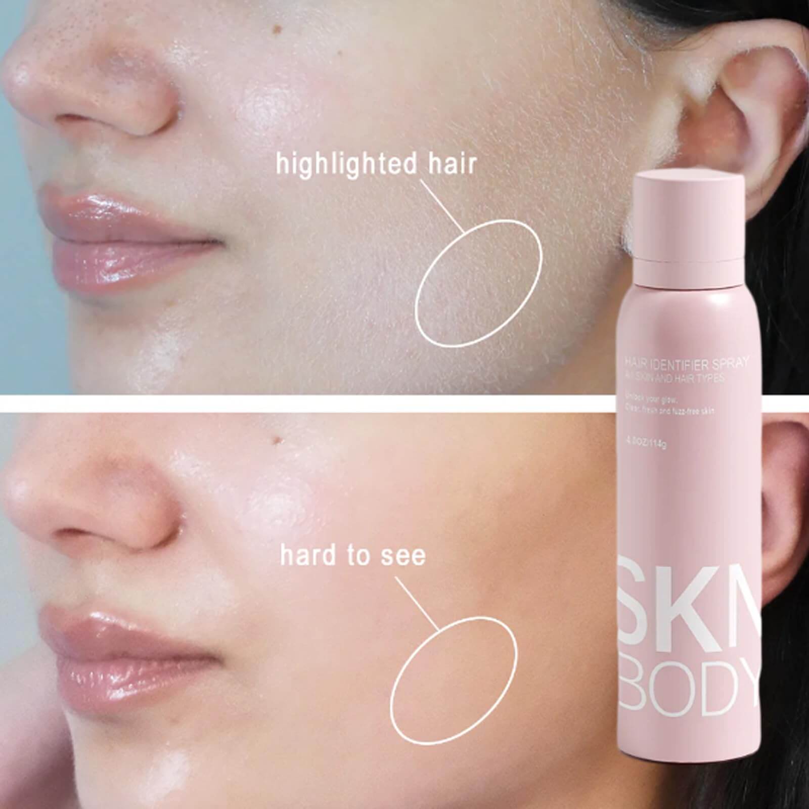 👍Last Day Promotion 50% OFF💥Hair Identifier Spray for Face Dermaplaning