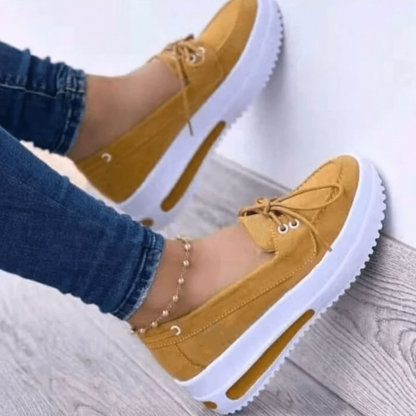 Women Round Toe Casual Sneakers, Comfy Walking Shoes