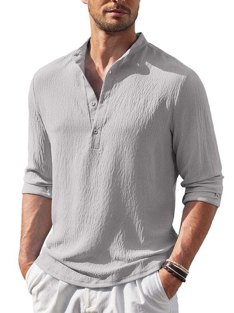 Casual Lightweight Henley Shirt