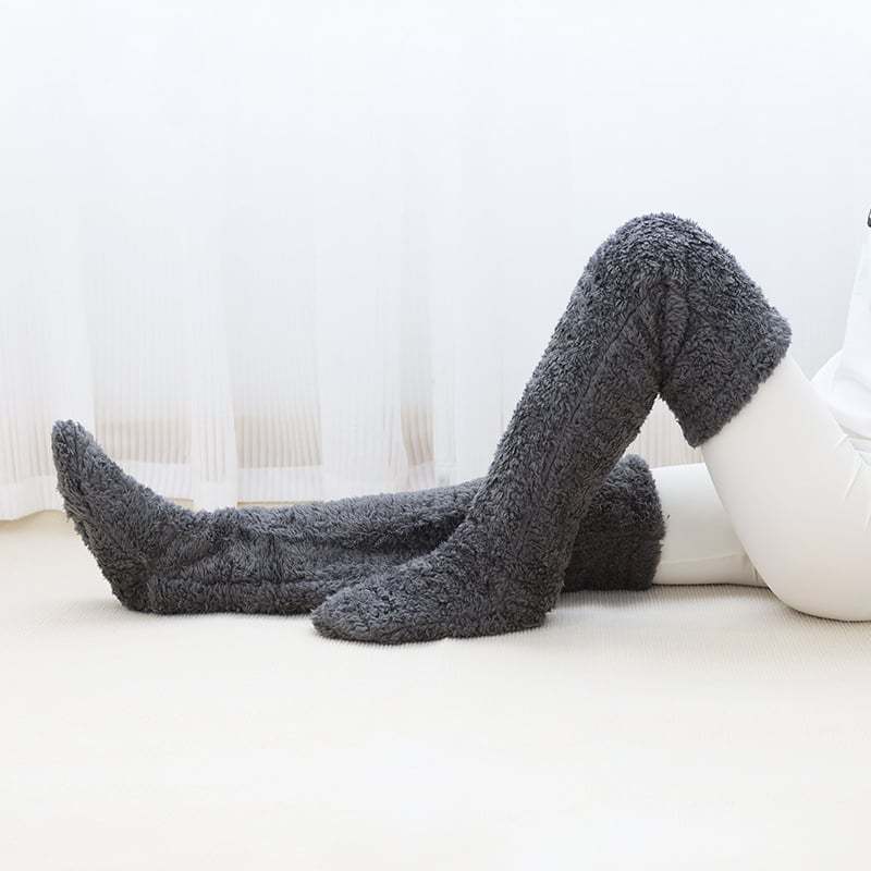 🏆Flash Sale⚡🏆#1 Best Seller ⏰ 💕Comfort Plush Fleece Knee Socks For Christmas❄️🎅