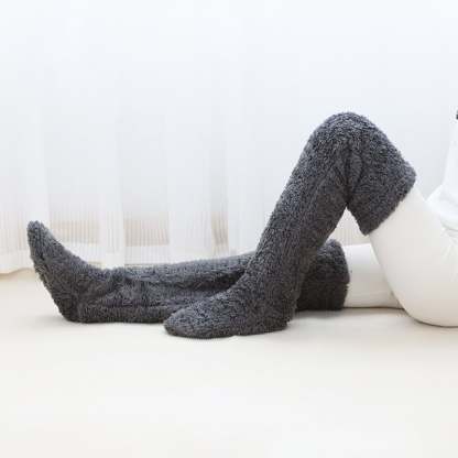 🏆Flash Sale⚡🏆#1 Best Seller ⏰ 💕Comfort Plush Fleece Knee Socks For Christmas❄️🎅