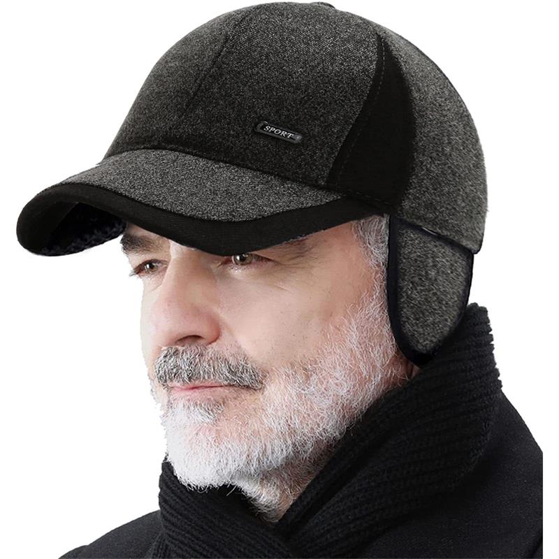 🔥49% off before Christmas 🥳-Men's Winter Baseball Cap - With Ear Muffs, Thickened Warm Hat