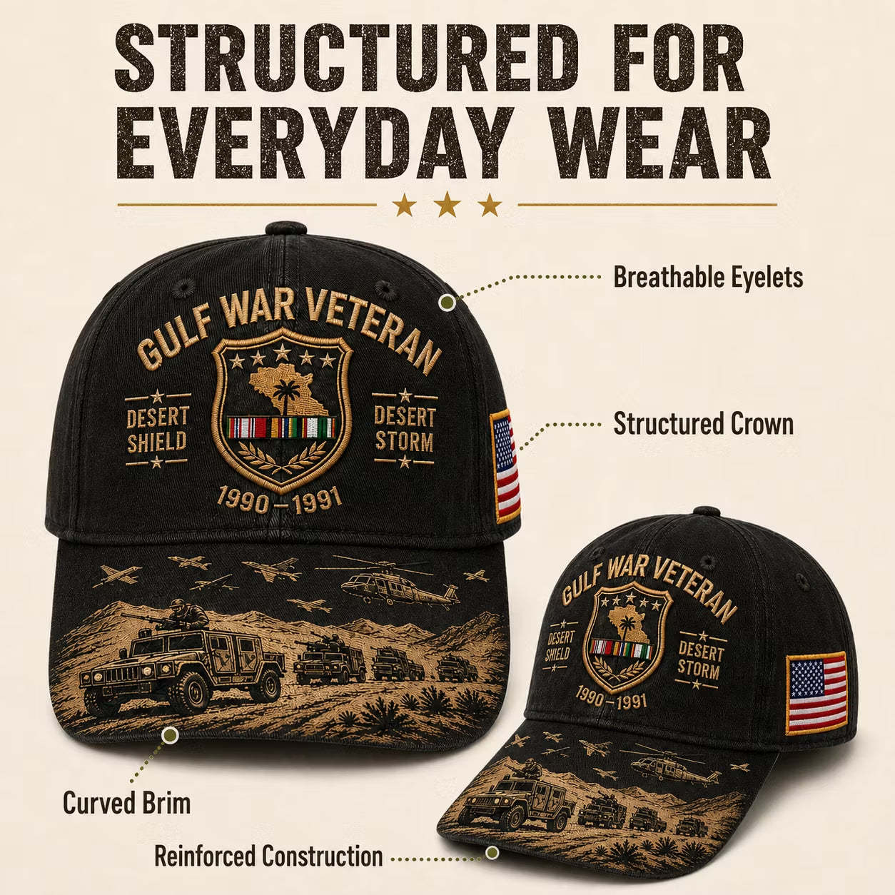 Desert Storm Veteran Commemorative Cap