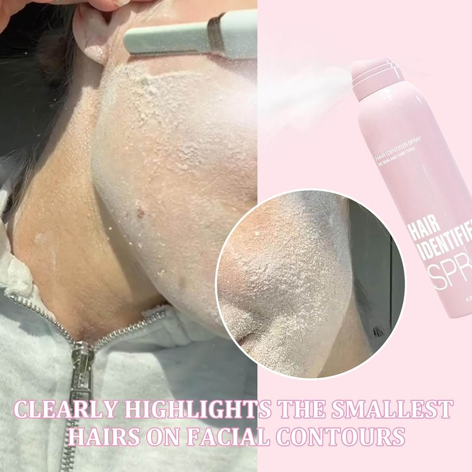 👍Last Day Promotion 50% OFF💥Hair Identifier Spray for Face Dermaplaning