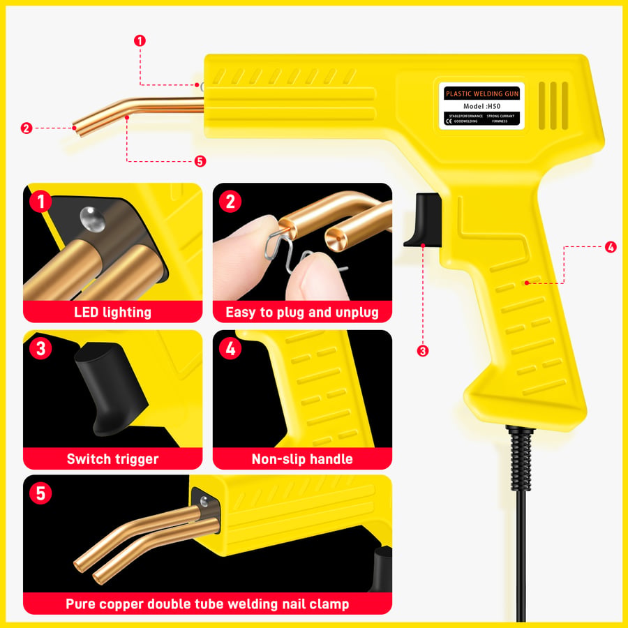🔥LAST DAY 50% OFF - 2 in 1 Plastic Welding Kit