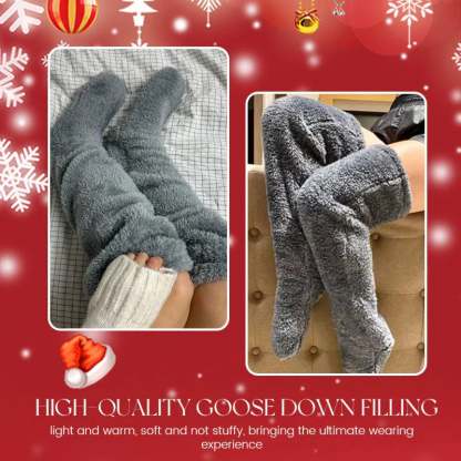 🏆Flash Sale⚡🏆#1 Best Seller ⏰ 💕Comfort Plush Fleece Knee Socks For Christmas❄️🎅