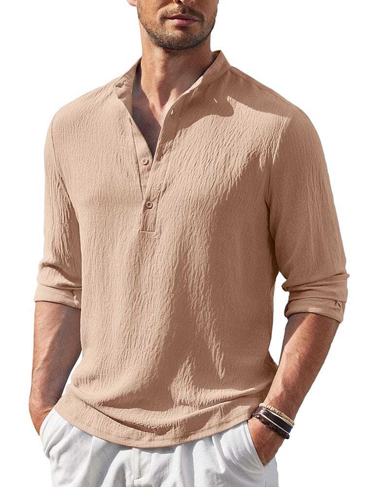 Casual Lightweight Henley Shirt