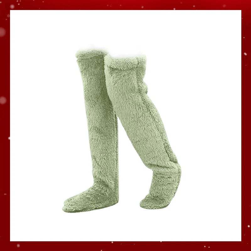 🏆Flash Sale⚡🏆#1 Best Seller ⏰ 💕Comfort Plush Fleece Knee Socks For Christmas❄️🎅