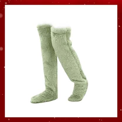 🏆Flash Sale⚡🏆#1 Best Seller ⏰ 💕Comfort Plush Fleece Knee Socks For Christmas❄️🎅
