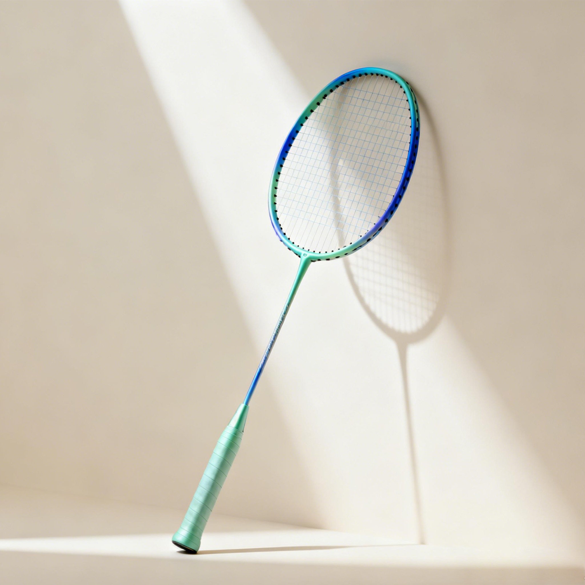 High Performance Badminton Racket Closeup