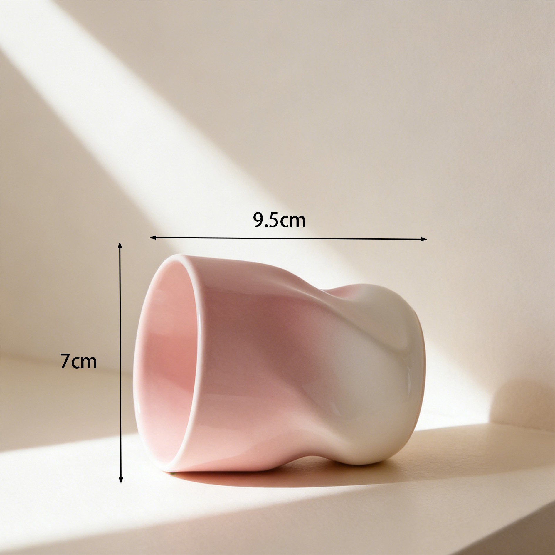 Stacked simple ceramic cups for parties