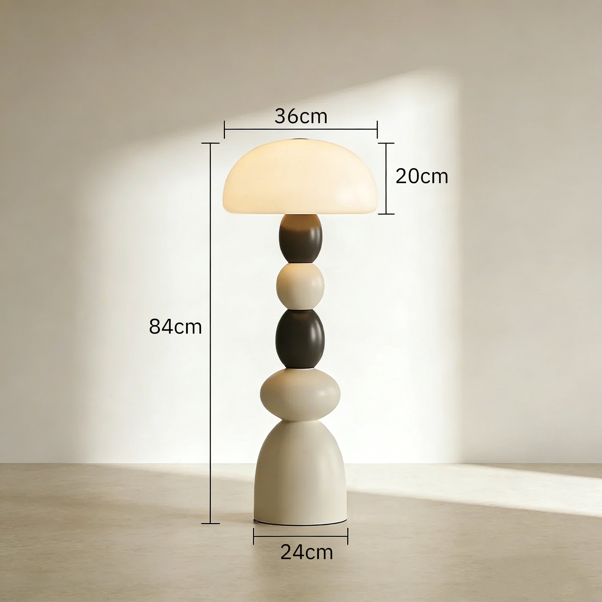 Lampa podłogowa z eleganckim designem