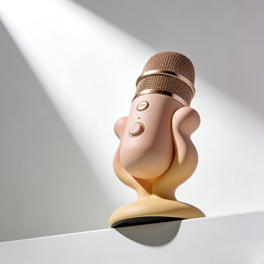 Mikrofon Bluetooth używany podczas karaoke