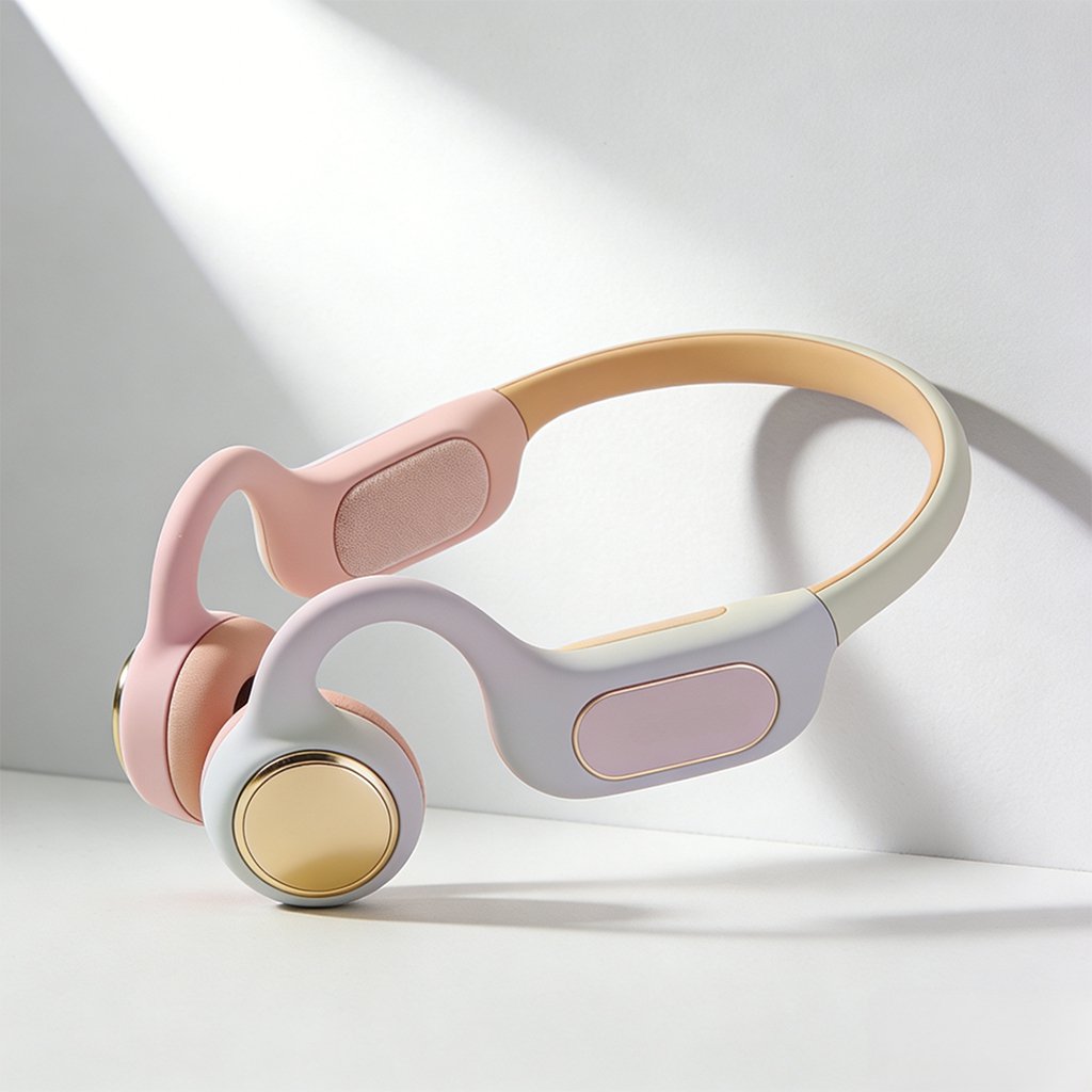 Bezprzewodowe słuchawki nauszne Bluetooth – widok z przodu