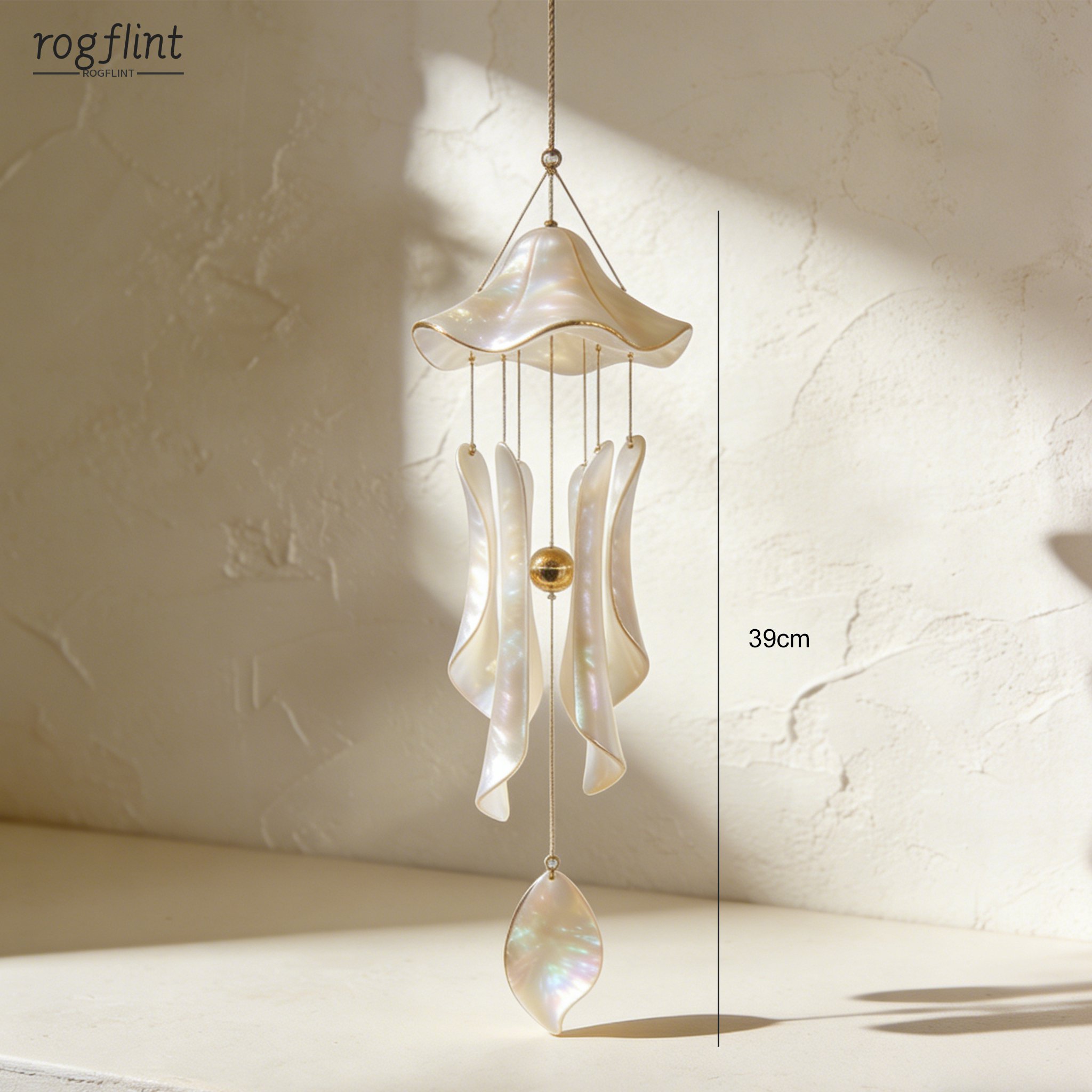 Kézműves szélcsengő természetes anyagokból