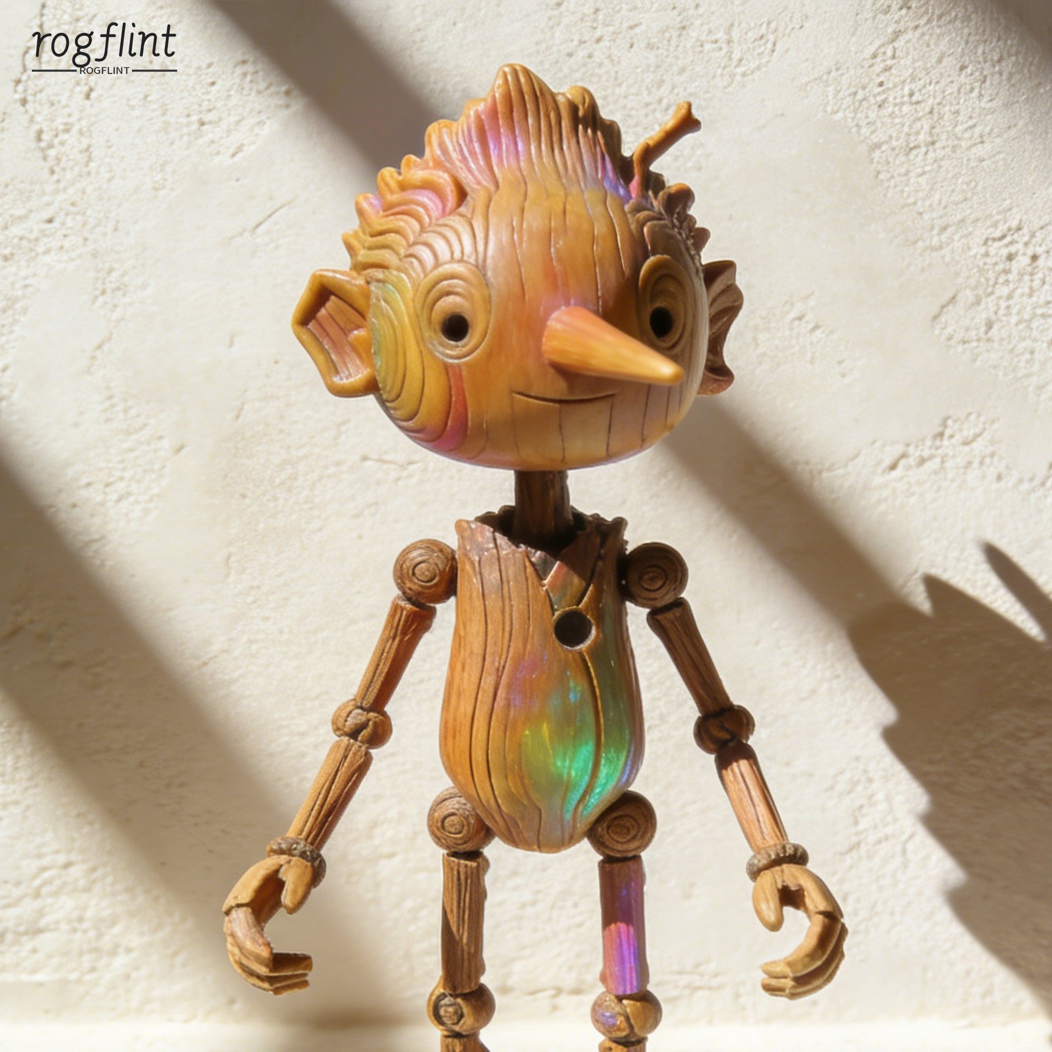 Kézzel készített kreatív bábu kézműves dísz közelről