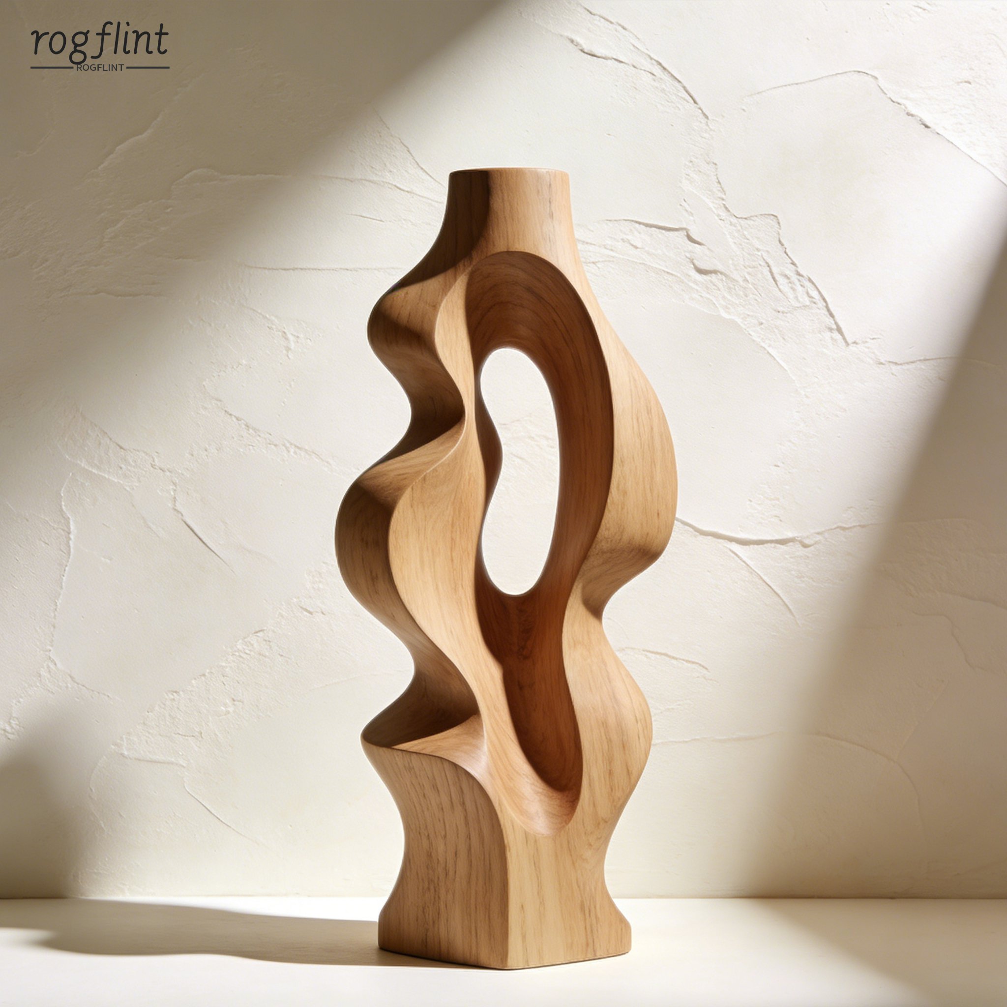 Egyedi fa dekoráció ajándékba csomagolva