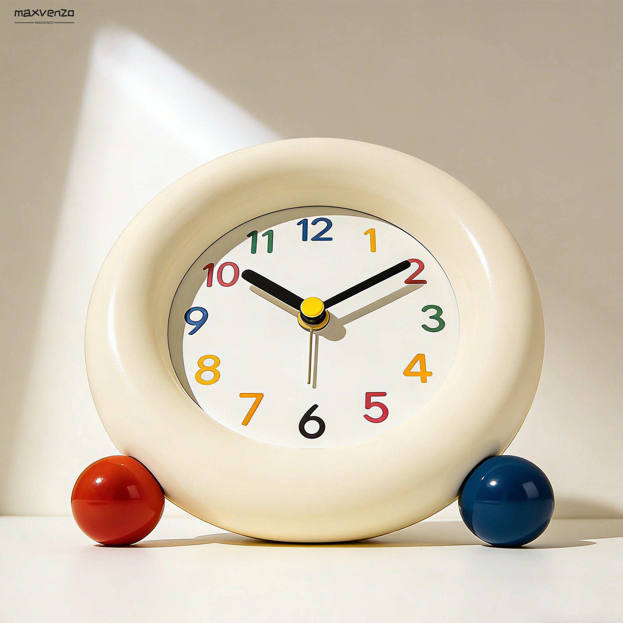 Budzik z prostą i czytelną tarczą