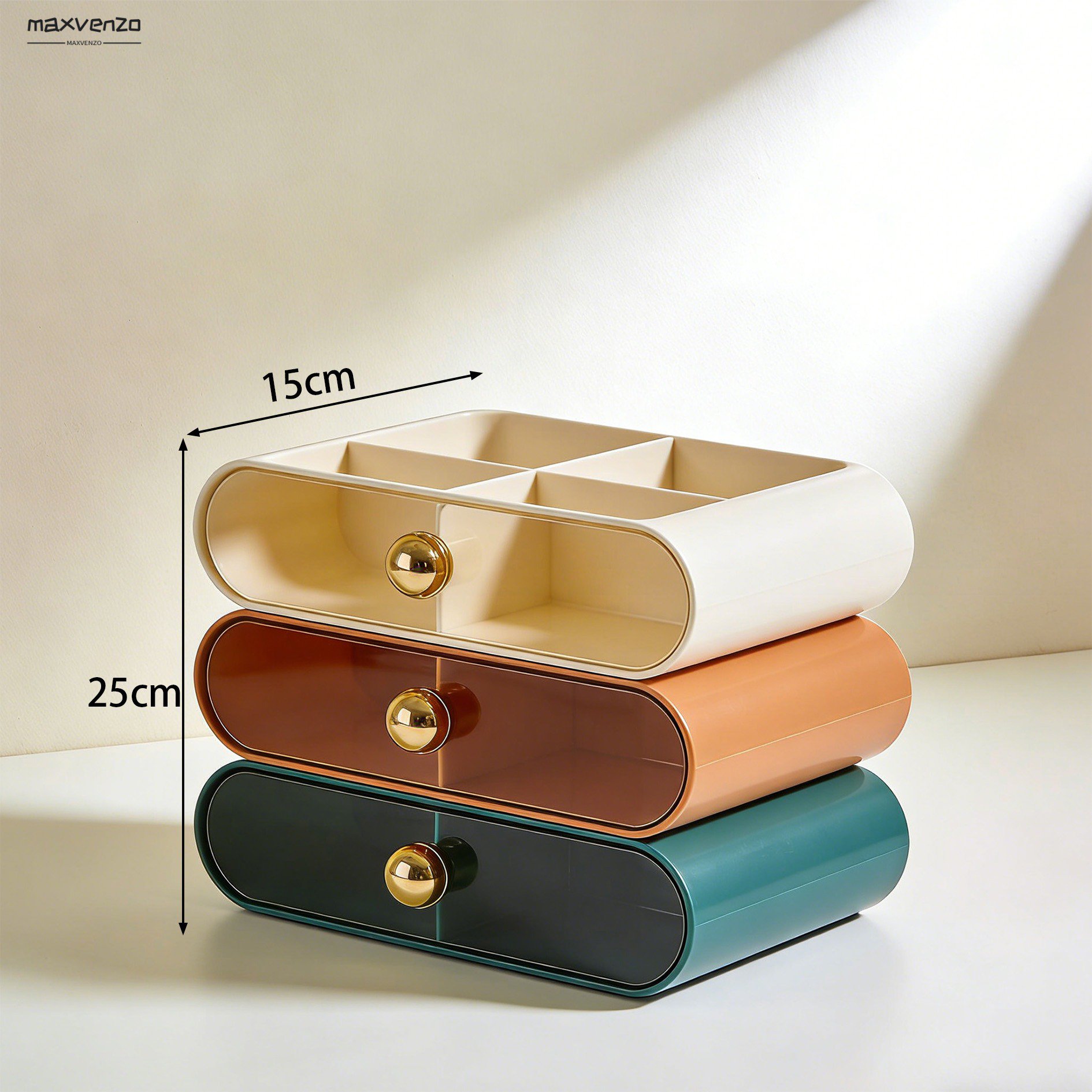 Pudełka z przegródkami do organizacji szuflady