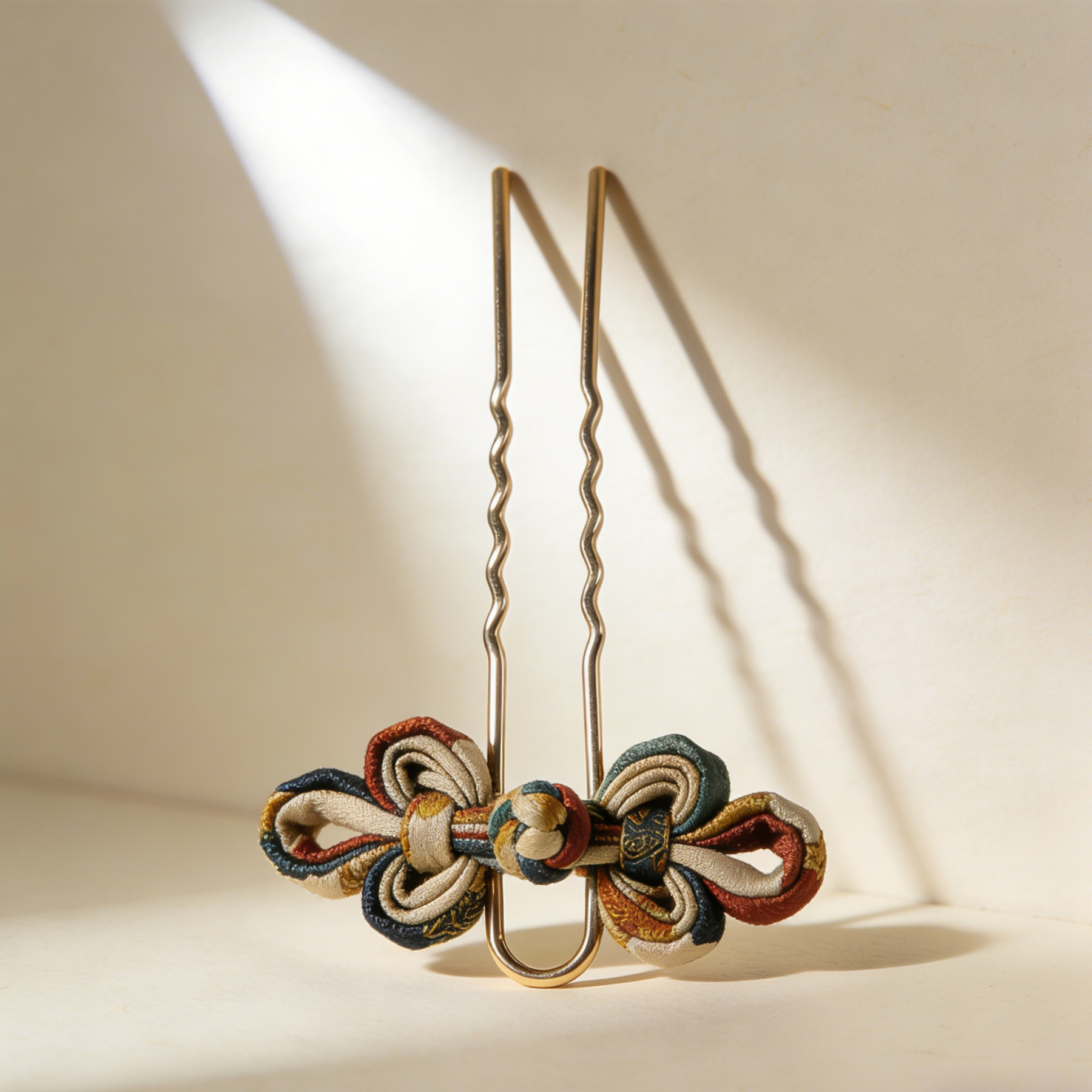 Origineller handgefertigter Haarnadelschmuck