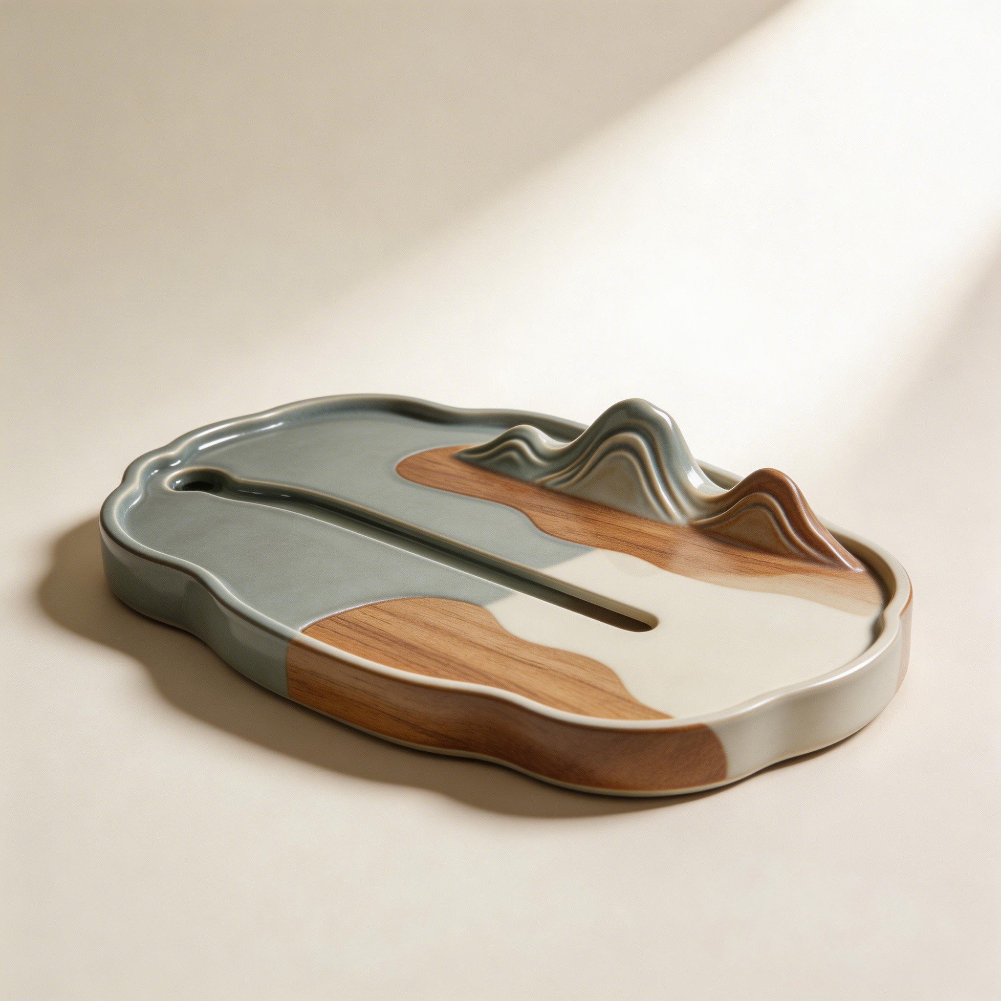 Elegante Teekunst Tischdekoration aus Keramik