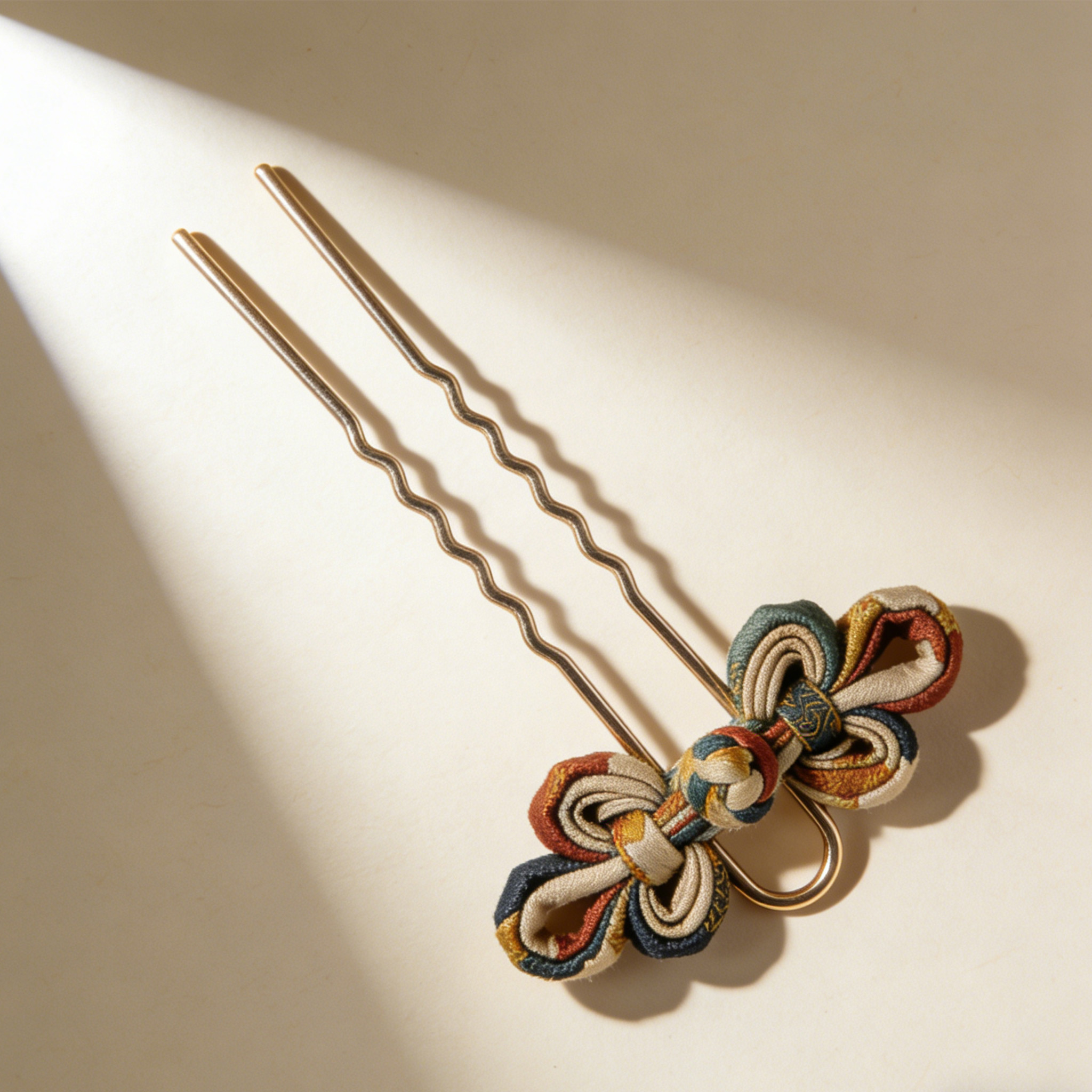 Origineller handgefertigter Haarnadelschmuck