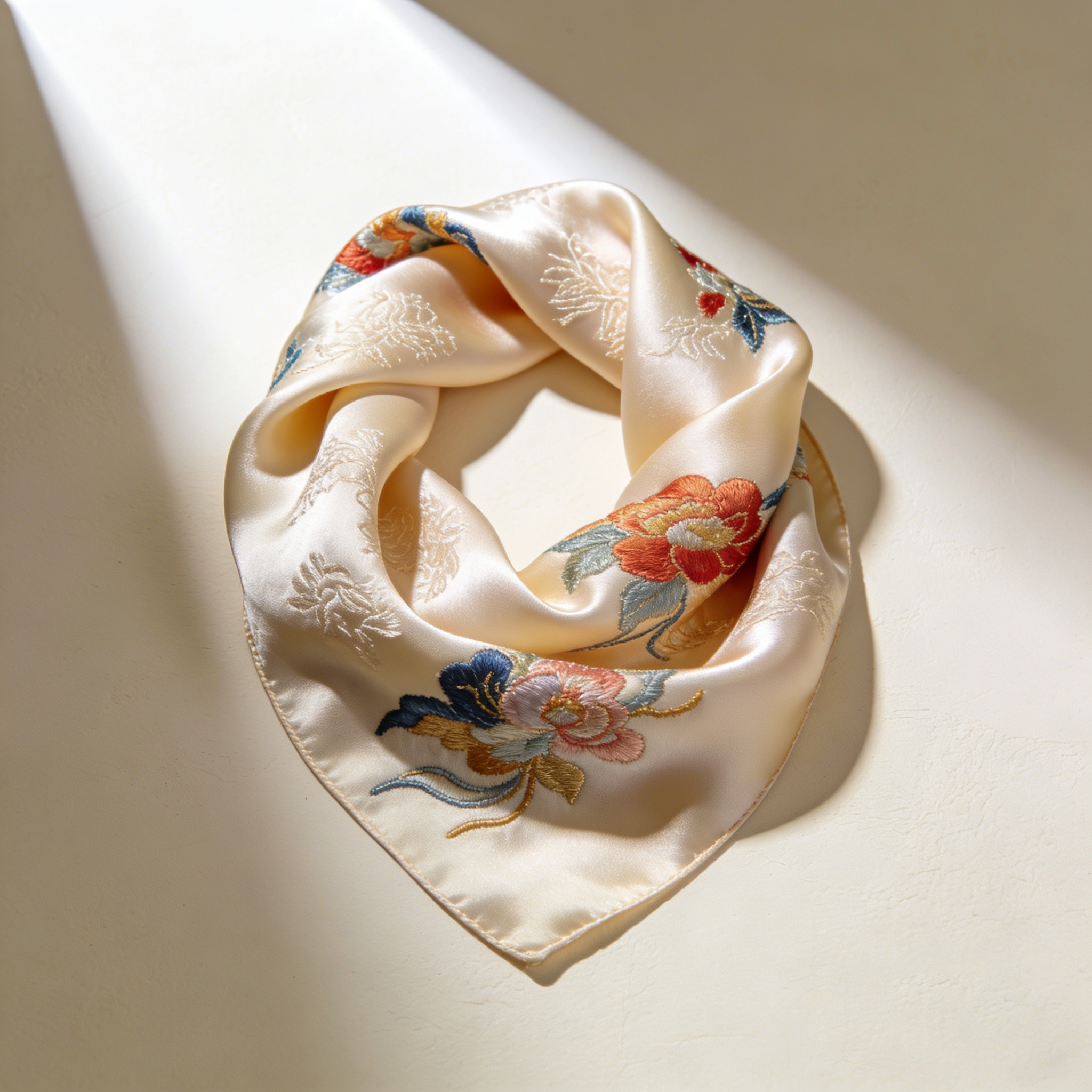 Traditionell bestickter Halstuch-Schal