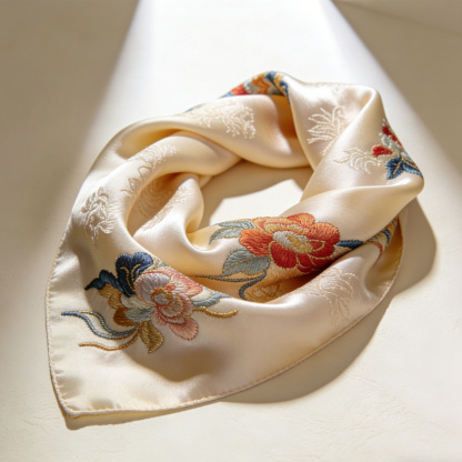 Traditionell bestickter Halstuch-Schal