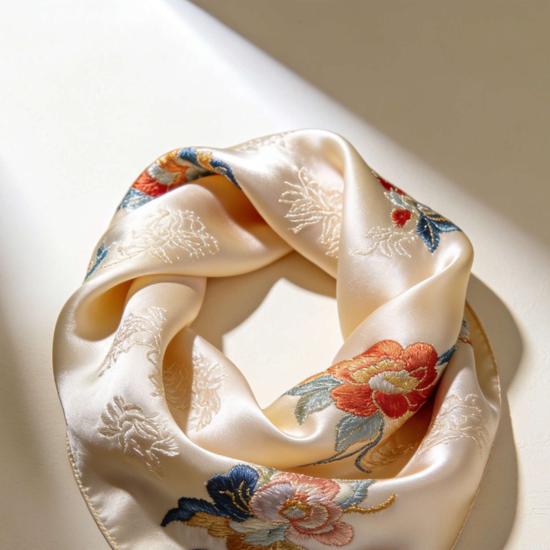 Traditionell bestickter Halstuch-Schal