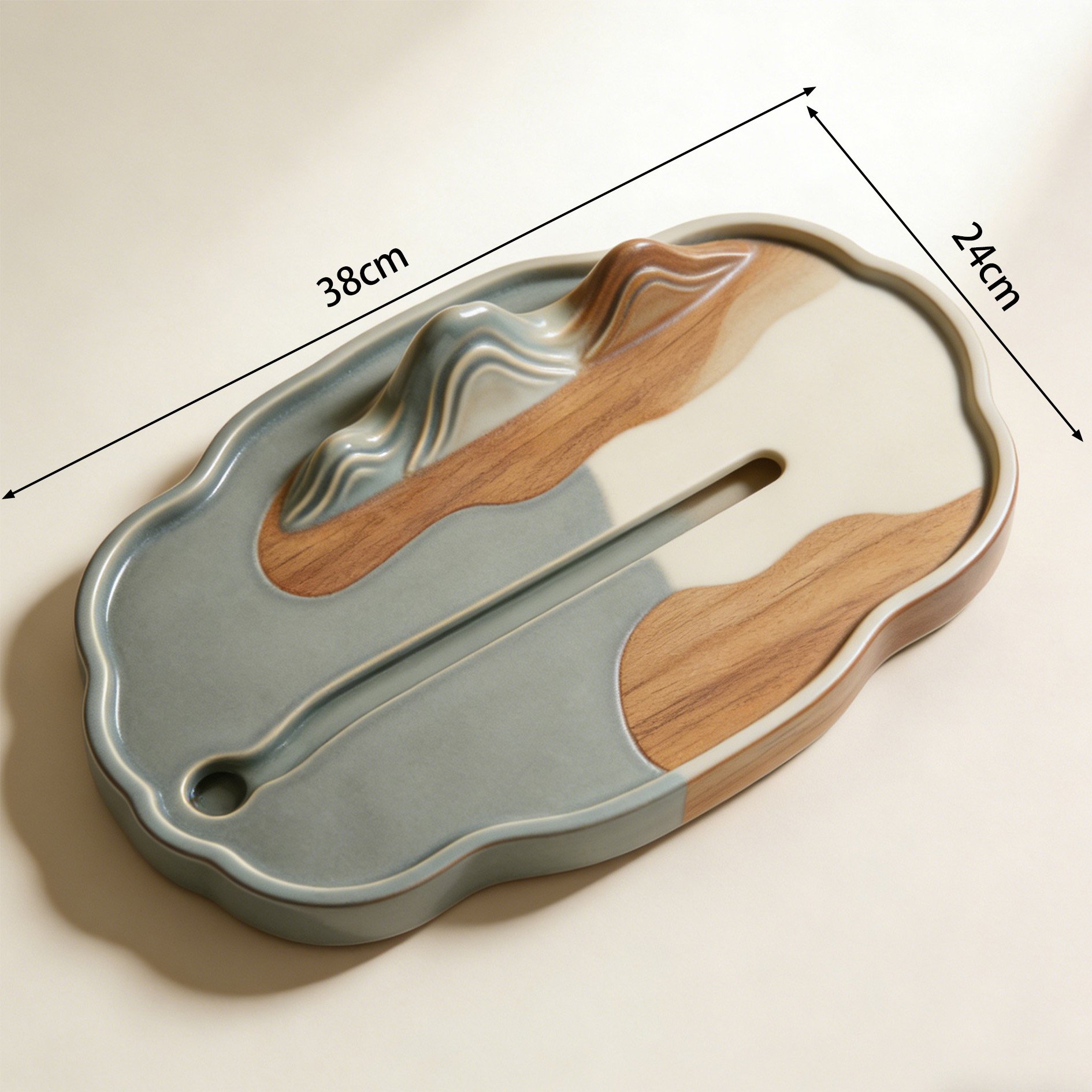 Handgefertigte Teekunst Dekoration für den Esstisch