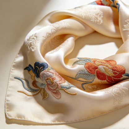 Traditionell bestickter Halstuch-Schal