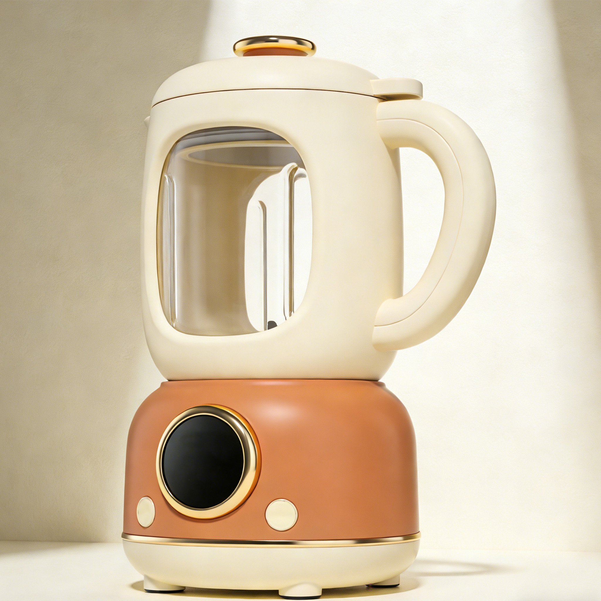 Elektrischer Obstentsafter für den Hausgebrauch auf der Küchenarbeitsplatte