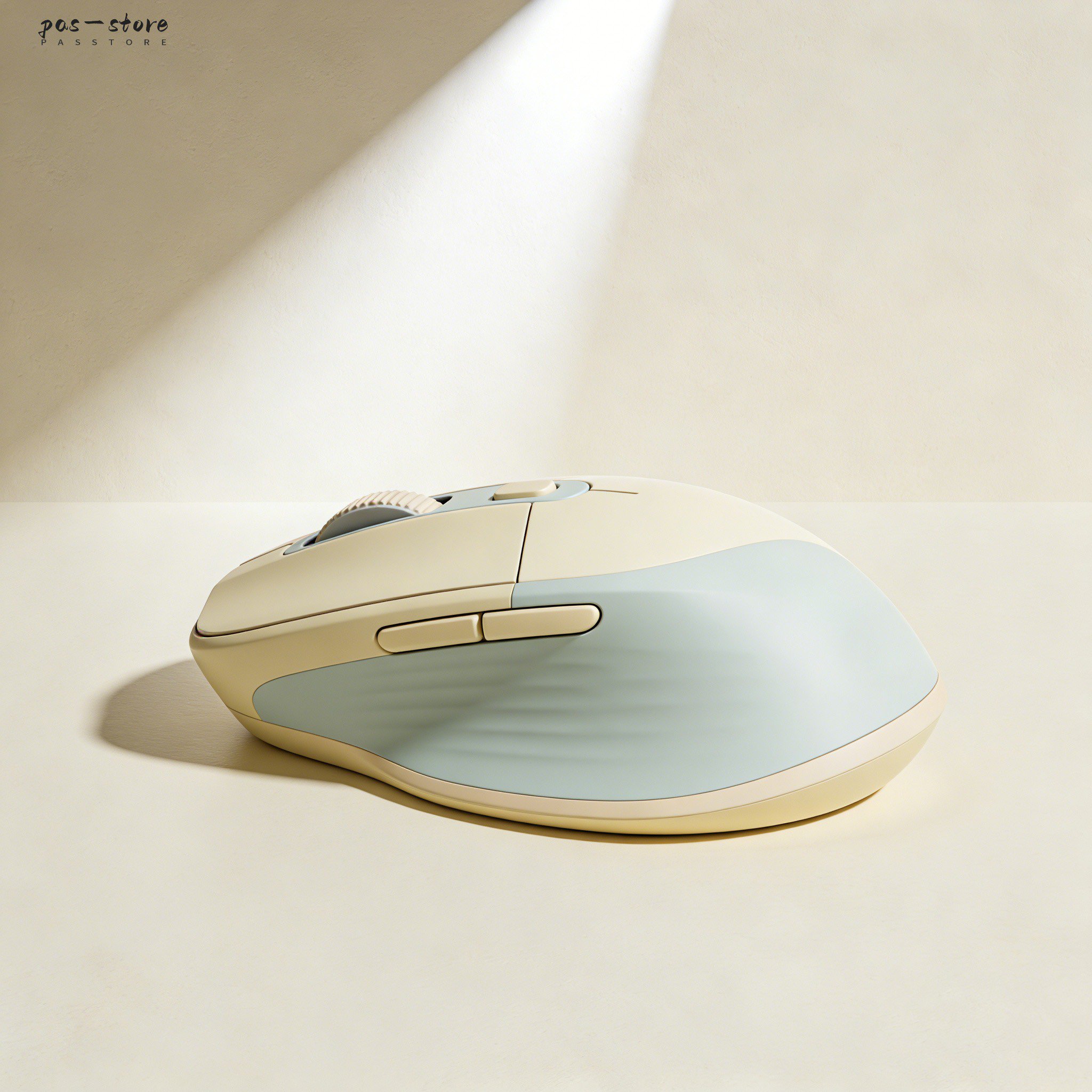 Wireless office mouse with silent click feature