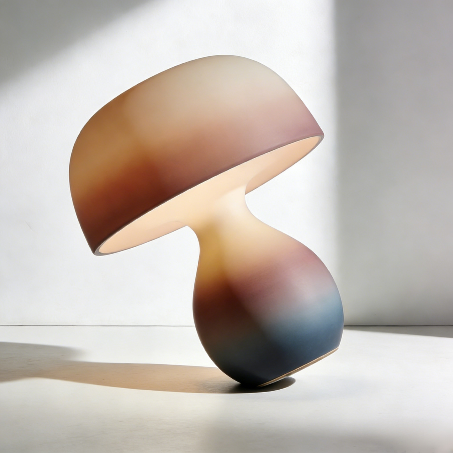 Aranyos gomba alakú asztali lámpa