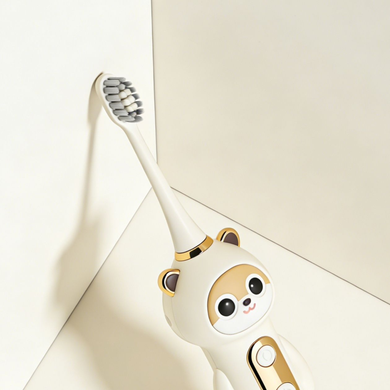 Sanfte Borsten der elektrischen Kinderzahnbürste