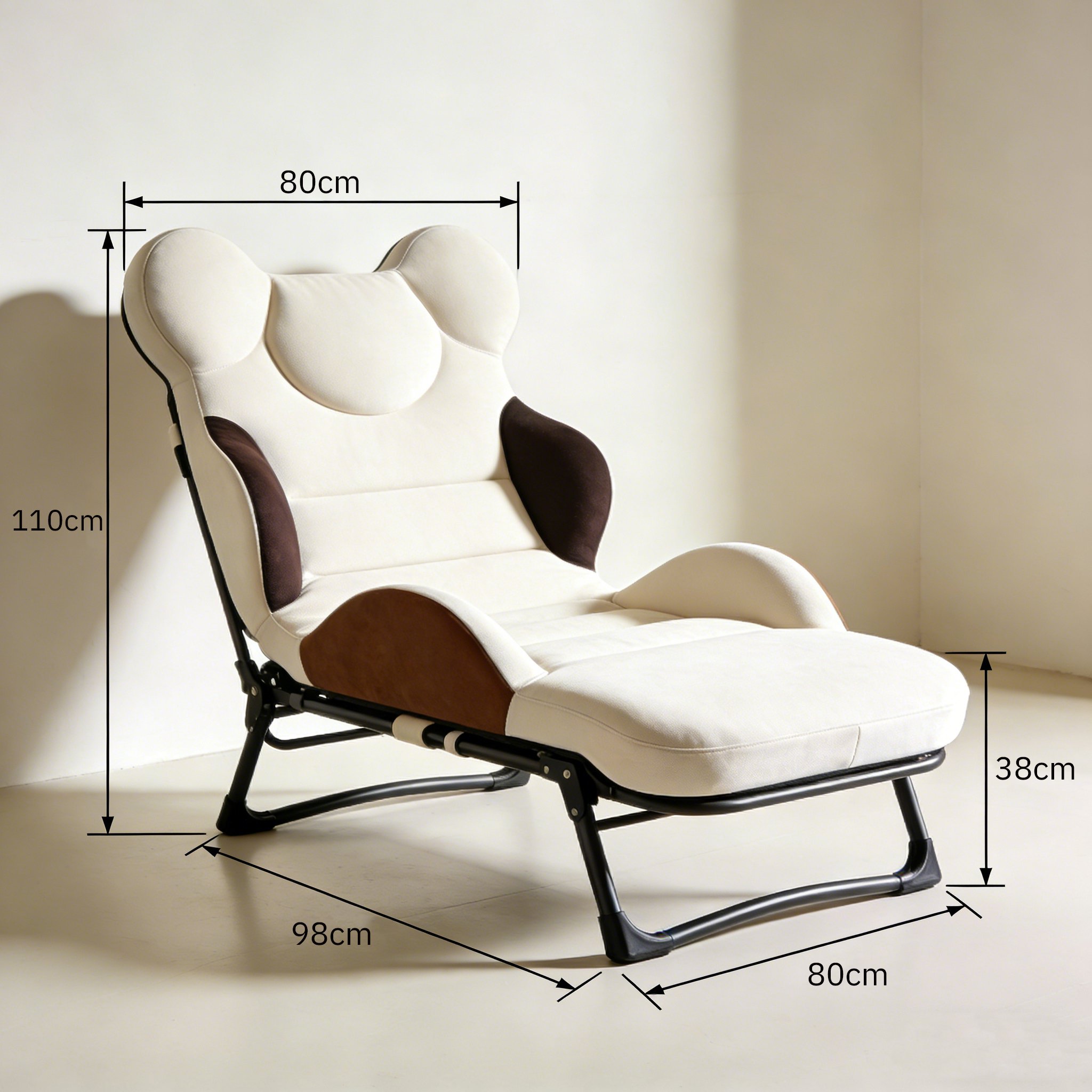 Bequemer Relaxstuhl für Balkon und Terrasse