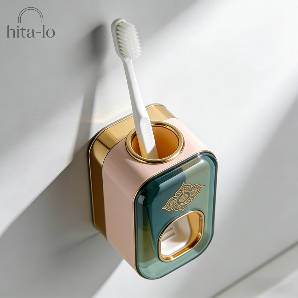 Wandmontierter, bohrfreier Zahnbürstenhalter