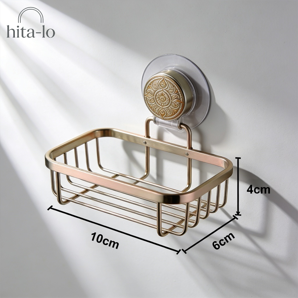 Modernes Badezimmerregal mit Saugnapf