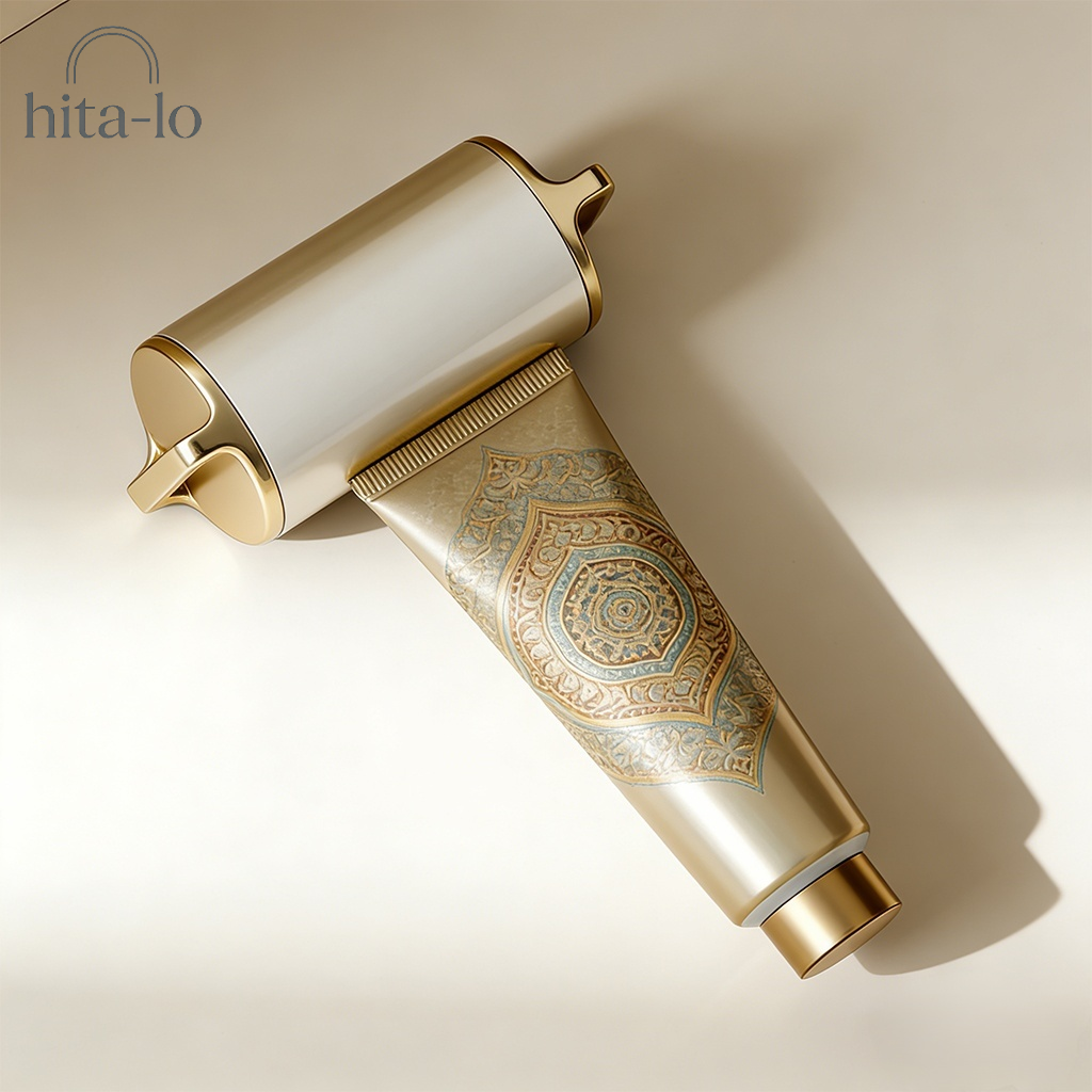 Zahnpasta-Ausdrücker für Faule, der an der Wand montiert wird