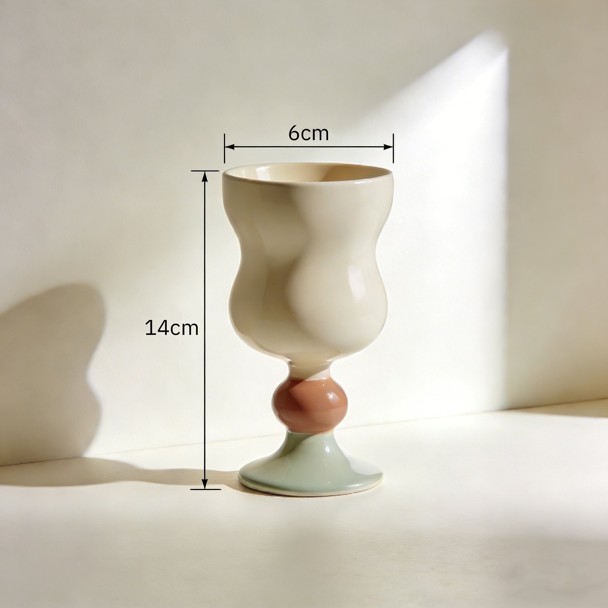 Wytrzymałe ceramiczne kieliszki z nowoczesnym designem