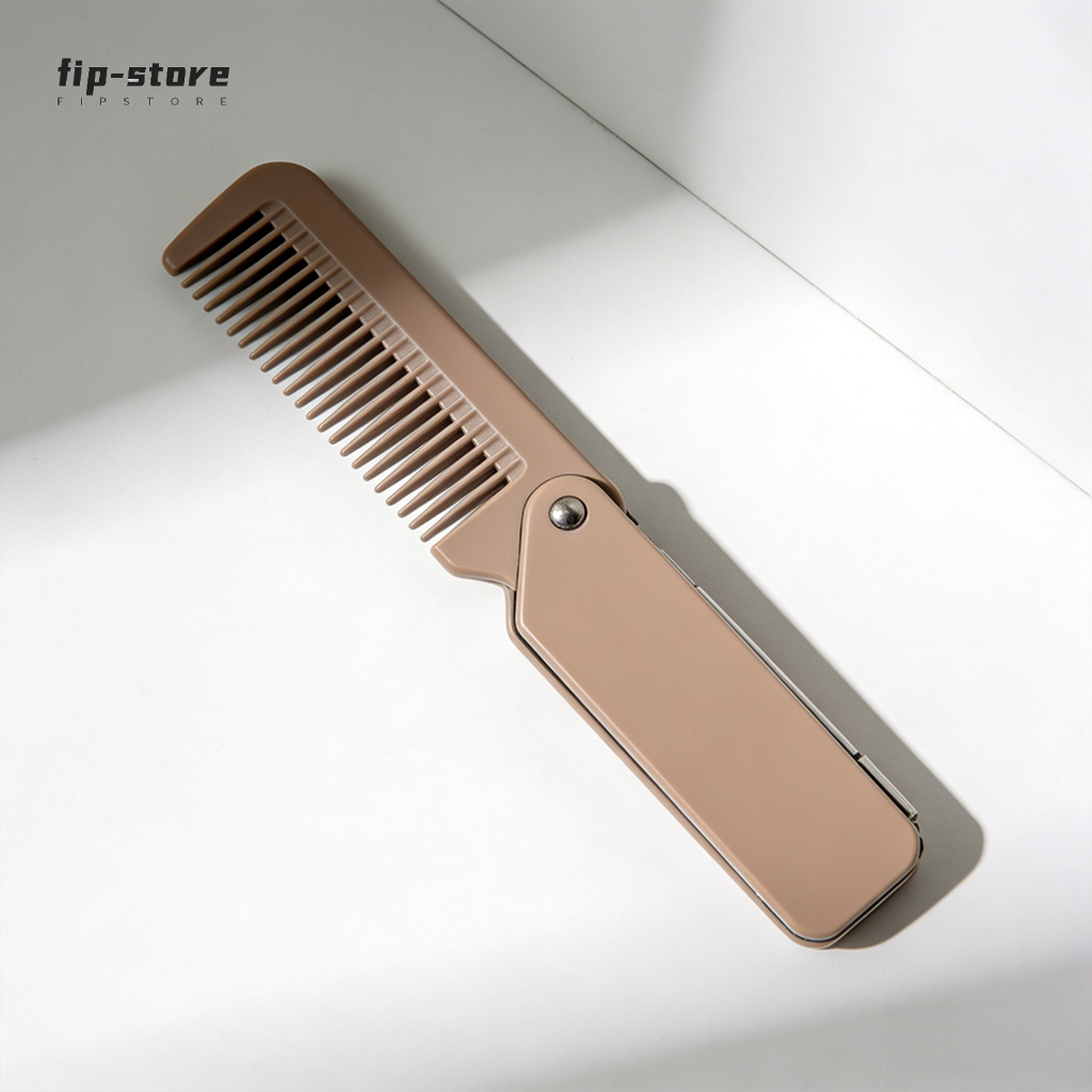 Reisekamm zum Zusammenklappen ge&ouml;ffnet