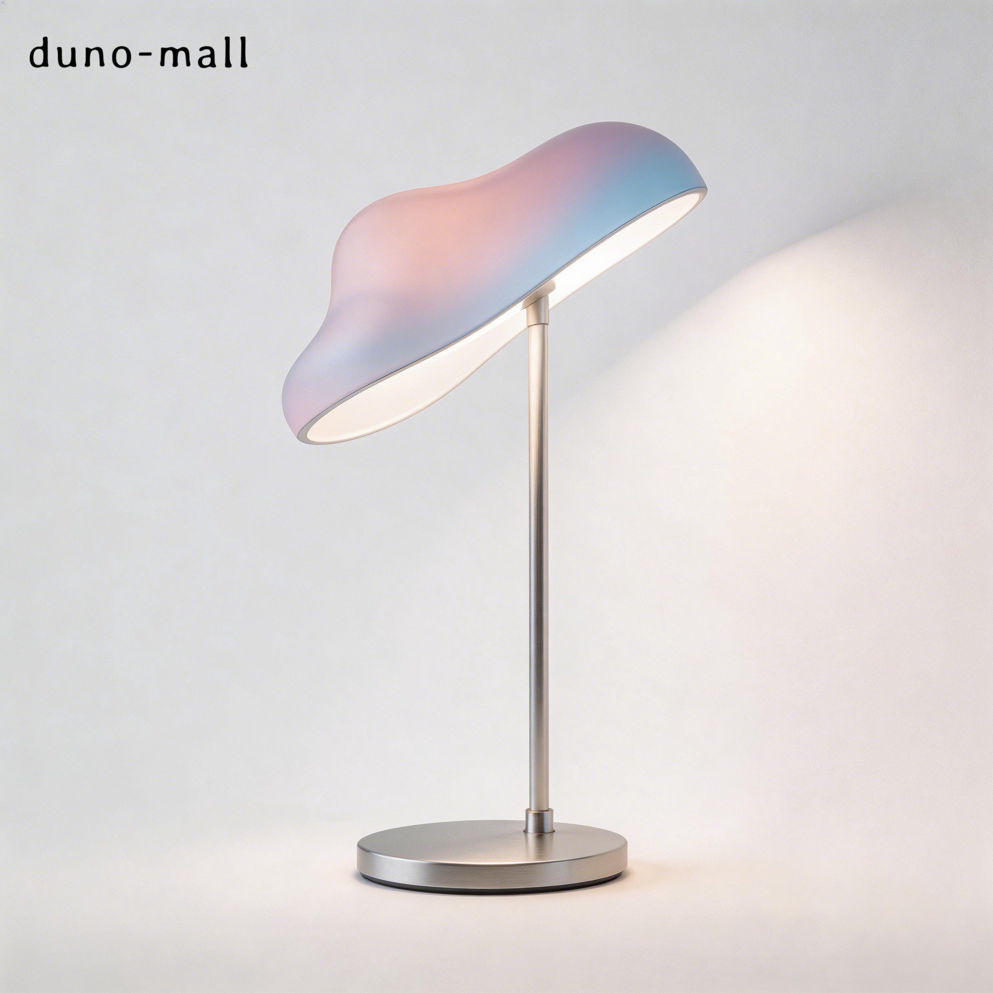 Cloud-shaped table lamp on bedside table