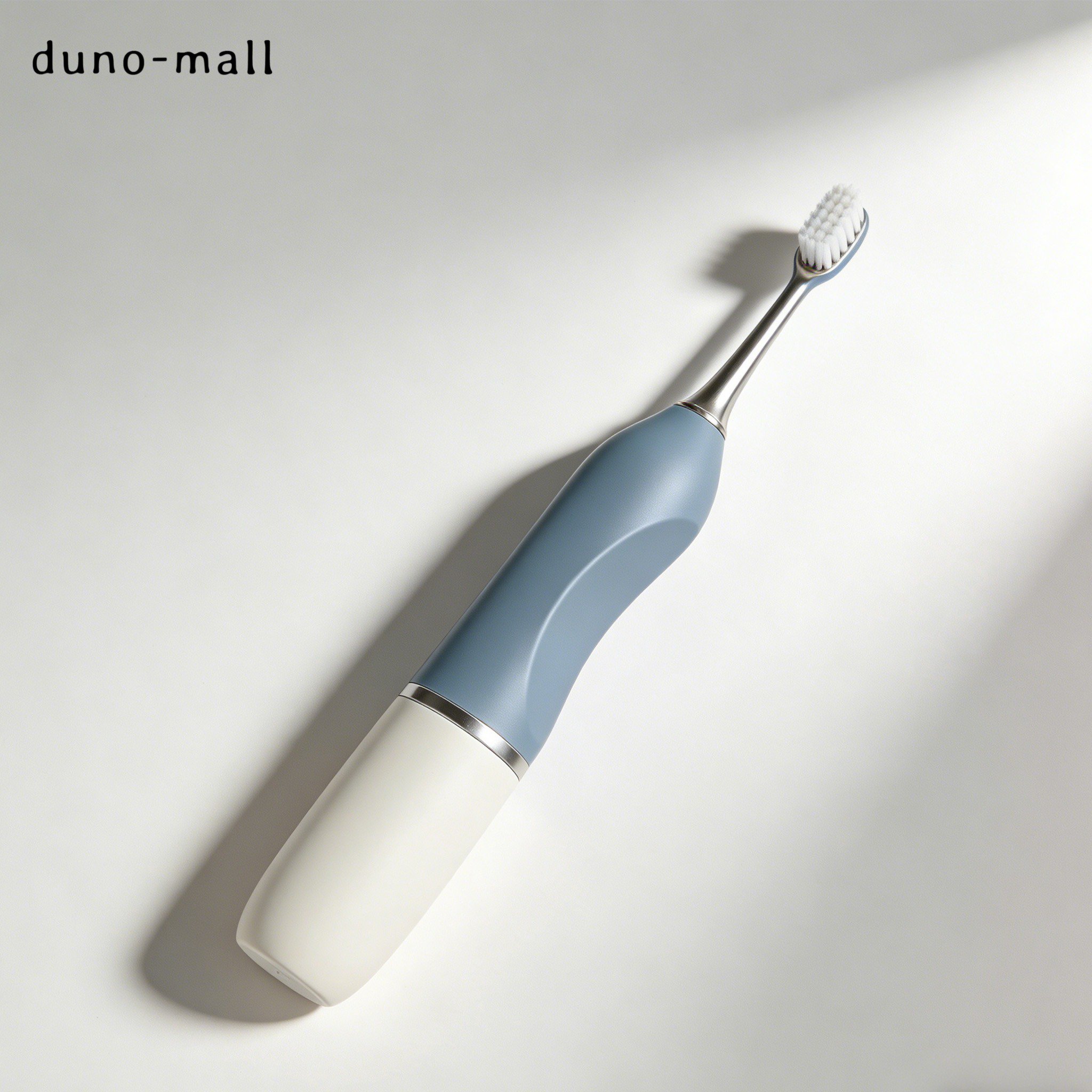 Electric toothbrush cleaning teeth with powerful sonic vibrations