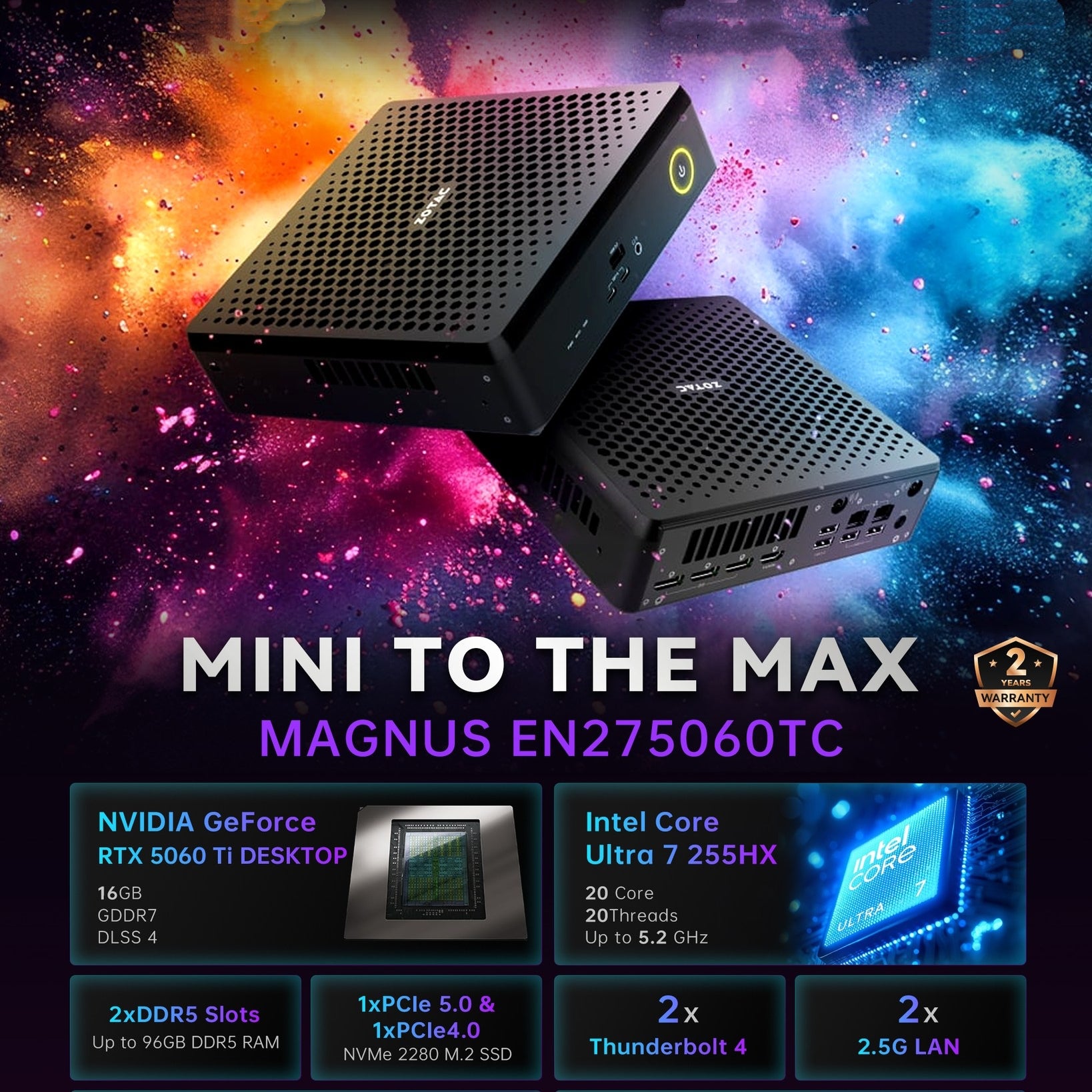 The Smallest PC with Desktop Geforce RTX5060Ti