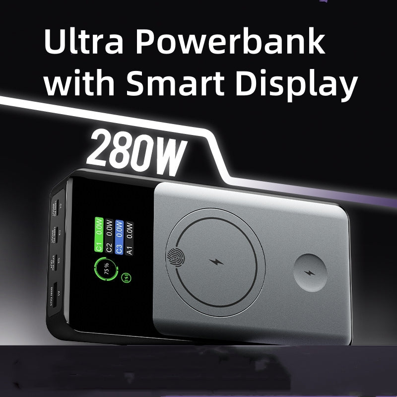 Flash Pro Ultra: 280W Magnetic Powerbank With OLED Screen