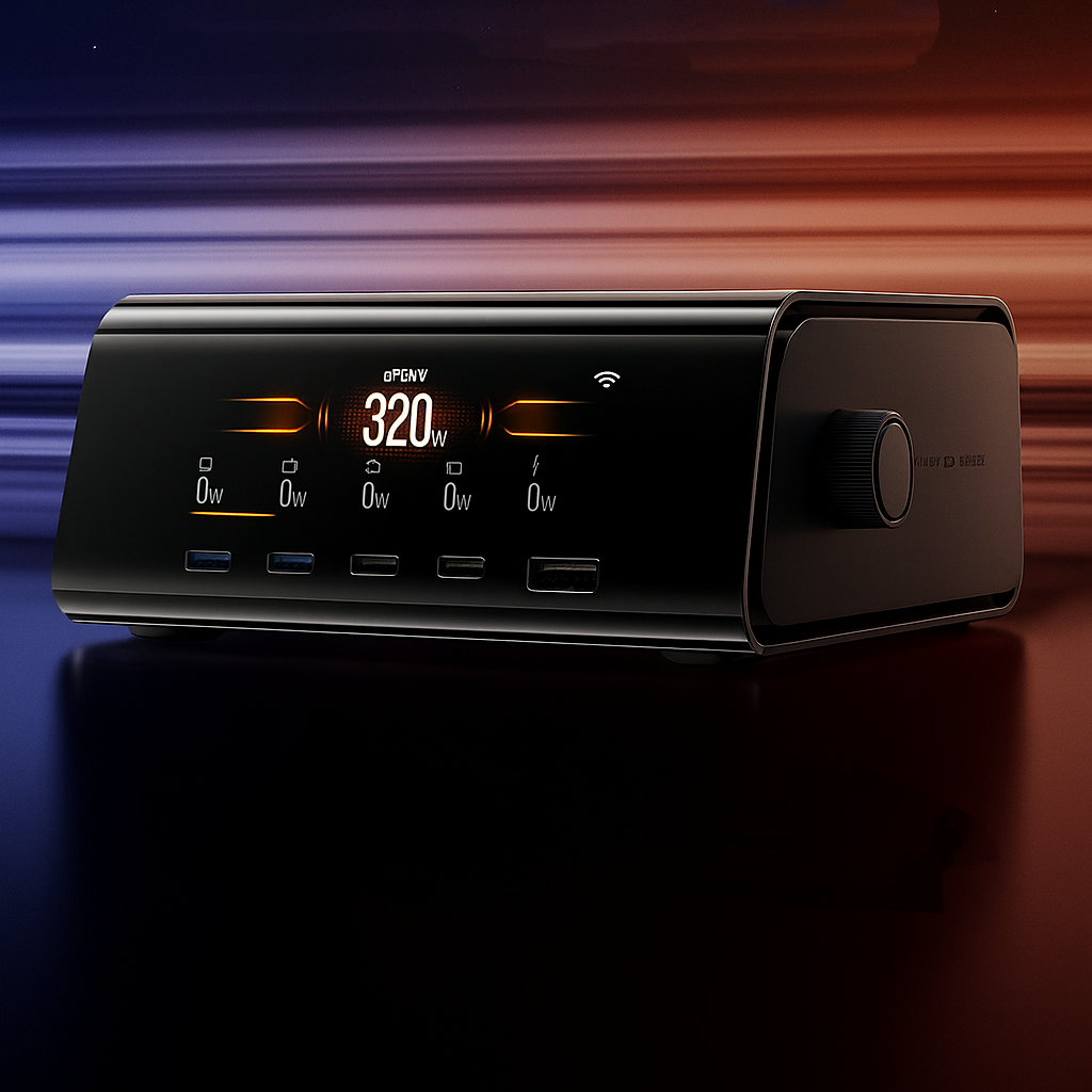 Ecoflow RAPID Pro 320W Docking Station, 4xUSB-C, 1xUSB-A, GaN